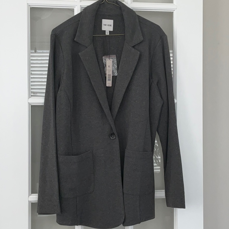 Nic +Zoe Flannel Feel Jacket Nwt
